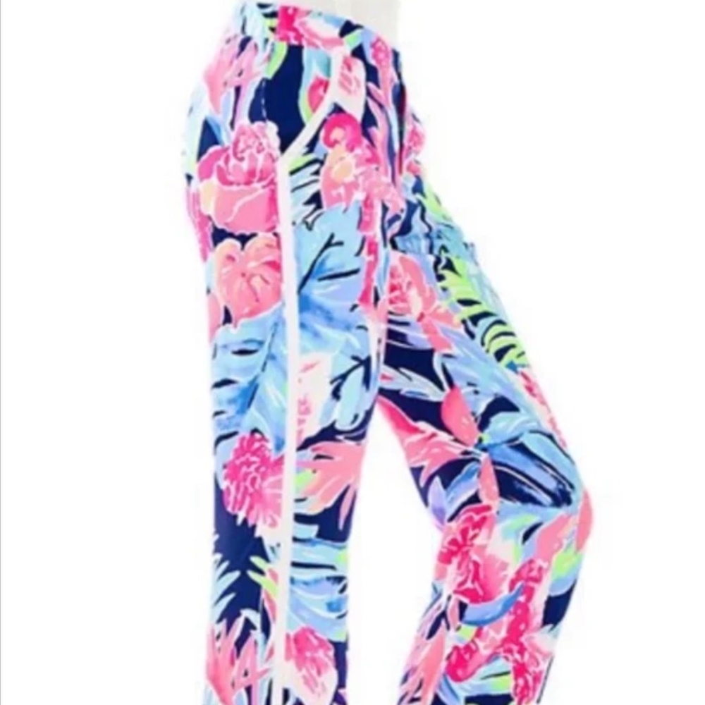 Lilly Pulitzer Madeira Pant High Tide Navy Tropicolada - Picture 4 of 15